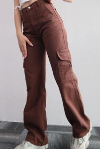Nuovi <span class=keywords><strong>Pantaloni</strong></span> Estivi Dritti di Alta Qualità, Traspiranti, Stile Retrò, <span class=keywords><strong>Pantaloni</strong></span> <span class=keywords><strong>Cargo</strong></span> <span class=keywords><strong>Lunghi</strong></span> per Donna - Product Image 4