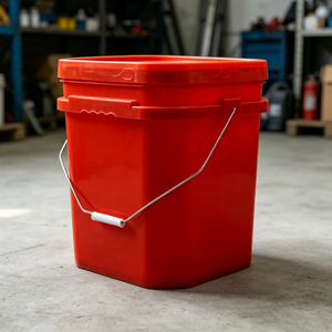 Seau en plastique PP PE carré multifonctionnel, fabrication directe d'usine, couleur et logo personnalisés, baril de stockage industriel - Product Image 1