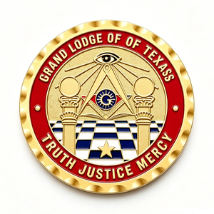 Moneda Conmemorativa Masónica Personalizada de Aleación de Zinc para Colección de la Francmasonería, Regalo de Aniversario y Halloween - Product Image 1