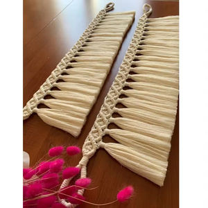 Attache-<span class=keywords><strong>rideau</strong></span> décorative fantaisie en dentelle avec perles et pompons, nouvelle collection, pour chambre et salon – Qualité supérieure - Product Image 6