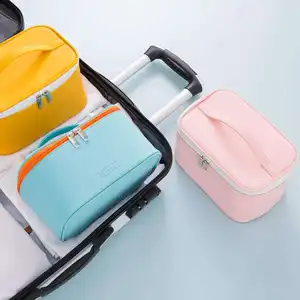 Seyahat güzellik makyaj çantası hediyeler tuvalet kozmetik düzenleyici çanta 3 adet Set kız kadınlar için