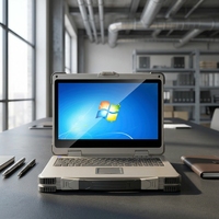 Portátil Industrial Resistente IP65 de 15.6 Pulgadas FHD Intel I7 16GB DDR4 256GB SSD Doble Batería Win 10 para Trabajo de Campo