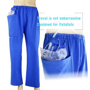 Mesane anüs Ostomy Fistula Abdominal Surgeries hasta için toptan dokuma dış tek cep uzun fiula l pantolon - Product Image 2