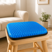 Cojín de Gel con Estructura de Panal, Almohadilla Refrigerante Antideslizante y Transpirable para Silla de Oficina, Auto y Hogar, Venta al Por Mayor
