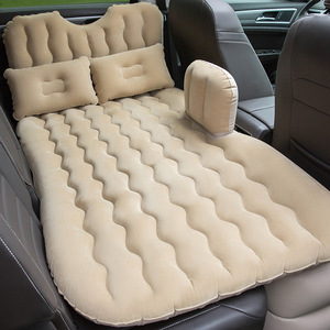 Colchón inflable multifuncional para coche de 135x80 cm con reposacabezas, cama de viaje para el interior del coche, material de PVC - Product Image 1