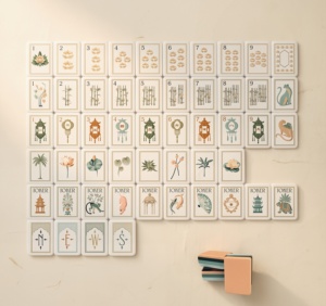 Juego de Fichas de Mahjong Americanas de Acrílico con Perlas de Agua Estilo Costa Coralina Shengyu, Diseño Moderno, Resistente al Agua, Portátil, para 4 Jugadores - Product Image 2