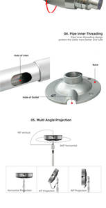 Support mural de <span class=keywords><strong>projecteur</strong></span> universel multifonction, 2 m, pour Benq/<span class=keywords><strong>Epson</strong></span>/XGIMI/JmGO - Product Image 5