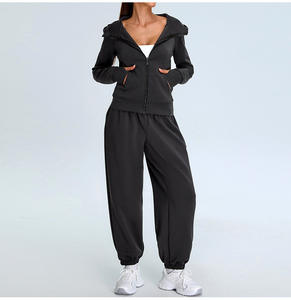 RUIQUWIN, abrigo con capucha y cremallera de alta calidad, pantalones deportivos informales, conjunto de ropa deportiva, ropa deportiva transpirable - Product Image 3