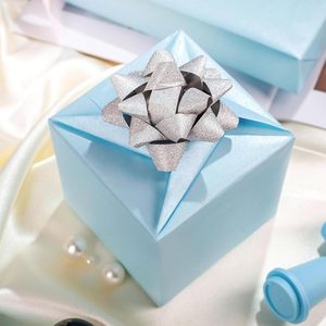 Shimmer Baby Blue Wrapping <b>Paper</b> 17 Inches X 16.5 Feet Solid Color Pearly Lustre Gift Wrap for Birthday Baby - Product Image 6