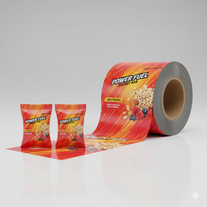 <span class=keywords><strong>Film</strong></span> d'emballage alimentaire PE High-Barrie pour pochettes d'oreiller pour collations Chips Biscuits Gâteau Rouleau Format d'emballage - Product Image 2