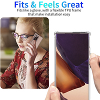 Para Samsung Galaxy Nota 20/nota 20 Ultra S20/S20 Plus/S20 Ultra S10 1,5mm cuatro las esquinas a prueba de golpes a prueba claro TPU caja del teléfono celular caso