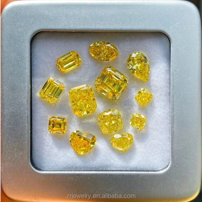 Diamant de laboratoire jaune