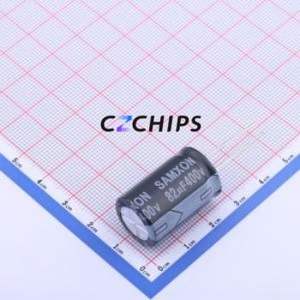 Condensador Electrolítico de Aluminio de Montaje Pasante EKM826M2GK25RRSHP1, D16xL25mm 82uF 20% 400V 382mA-120Hz - Product Image 1