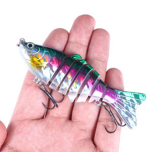 KEWOTE 10cm 15,6g 6 Farben Künstlicher harter Mehrgelenk-Angel köder Lebensechter sinkender Köder für langes Gießen - Product Image 3