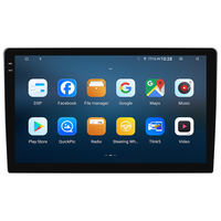QLED Android Autoradio avec écran LCD Portable Connexion Bluetooth Fonction Auto DVR Amplificateur DSP-Modèle TS18
