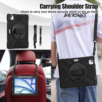 Nouvelle bandoulière Anti-chute mains sangle avec 360 rotation support sur dos étui pour tablette couverture pour iPad Air 11 2025 M3 couverture antichoc