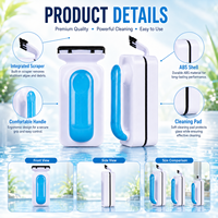 Nettoyeur magnétique pour aquarium, double face, aimant puissant, sans rayures, outil de nettoyage, OEM/ODM, respectueux de l'environnement
