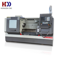 Tour CNC horizontal CK6150 CK6163 à banc plat, tour CNC de précision entièrement automatique pour la découpe des métaux