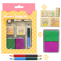 Tampon en bois massif poli avec poignée – Réutilisable, multifonction, fait main, souvenir moderne pour scrapbooking et journaux