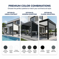 B2B 4x3m Aluminium-Pergola mit Holzmaserung, Umweltfreundlich, Verrottungsfest, Wasserabweisend, Schneelastresistent, Naturinspiriertes Design, Freistehend