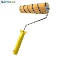 Rouleau de peinture murale en polyester tissé, brosse à peinture, manchon de recharge, cadre de cage, brosse à rouleau de peinture de style tigre
