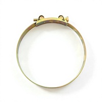 Collier de serrage à vis sans fin en acier inoxydable de style européen 226 mm avec finition bruniée