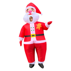 Costume de mascotte Père Noël pour fête de Noël, costume de bonhomme de neige gonflable pour adultes et enfants - Product Image 4