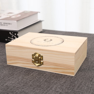 Caja de almacenamiento de madera con tapa abatible de 9 cm x 8 mm de grosor para joyas, aceites esenciales, perfumes, organizador de escritorio - Product Image 4