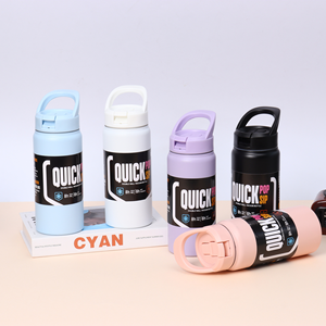 Unbreakable 18oz/24oz Double Wall Stainless Steel Travel Bottle 304 Personalized Camping Water <b>Cup</b> Wide Mouth Office Production - Product Image 1