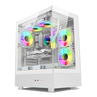 AntarcChill New Arrival Computer MATX Gaming Transparent Case Cabinet CPU Chassis for Desktop With Tempered Glass PC Case