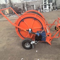 Équipement d'irrigation mobile agricole DaringFish pour petites surfaces, arroseur de type bobine, économie d'eau, autopropulsé, actionné par treuil