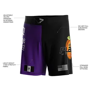 Impresión por sublimación personalizada BJJ jiu jitsu grappling BJJ ropa para hombre MMA shorts