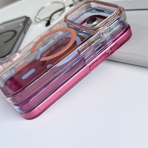 เคสโทรศัพท์แม่เหล็กแบบแข็งบางพิเศษสำหรับ iPhone 18 Pro Max 17 16 Pro Max 15 14 ป้องกันเหลือง ใส กันกระแทก - Product Image 2
