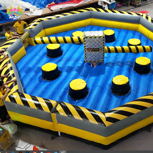 <span class=keywords><strong>Prix</strong></span> bas, AirFunPro, jeu gonflable écologique en bâche PVC, parcours d'obstacles Meltdown, Wipe Out - Product Image 4