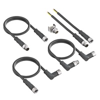 3P 4P 5P 6P 8P Fil à Fil/Fil à Panneau Type Mâle à Femelle Coude/Câble d'Extension avec Connecteur M08 Fil Led Moulé