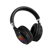 Nouveaux écouteurs pliables supra-auriculaires BT 5.0 avec fente pour carte TF et éclairage RGB, son stéréo, casque sans fil pour jeux, musique et appels