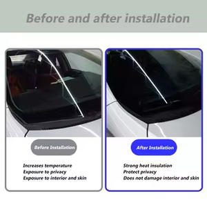 Giá Tốt Nhất 35% Vlt Thủy Tinh Màu Đen Tint Nano Gốm Ultra HD Uv99.9 % Tự Động Năng Lượng Mặt Trời Điều Khiển An Toàn Xe Phim Pet Màu Thay Đổi Cửa Sổ - Product Image 6