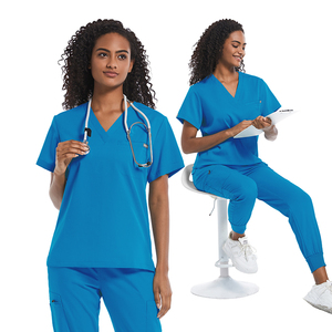 ชุดเครื่องแบบขัดใช้ได้ทุกเพศสำหรับผู้หญิงผู้ชายการพยาบาลทางการแพทย์คลินิกโรงพยาบาลคลินิกการดูแลสุขภาพปรับแต่งแหล่ง - Product Image 3