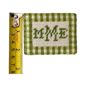 Nhà Máy Bán buôn tùy chỉnh Monogram gingham needlepoint thêu túi xách quyến rũ - Product Image 2