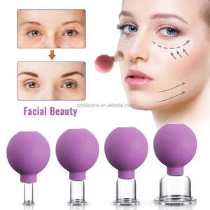चेहरे की मालिश के लिए 4 मेडिकल ग्रेड कप सक्शन कप के चेहरे की मालिश के लिए हर शरीर के हिस्से की जीत - Product Image 2