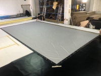 Écran de projection personnalisé HY 200 250 300 pouces 16:9 HD pliable gris argenté simple, écran de cinéma géant en tissu pour projecteur 3D