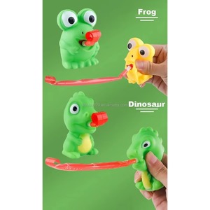 Jouets en PVC souple à presser, jouets sonores en forme de dinosaure, grenouille, serpent, animaux, jouet anti-stress pour enfants, pour soulager la pression - Product Image 4
