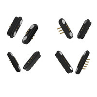 Conector de Alimentación USB Magnético para Lámparas LED, Cabezas Macho/Hembra, Fila Simple/Doble, Color Personalizado