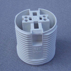 E26 E27ฐานโคมไฟพลาสติก4A 250V ที่ยึดโคมไฟแบบสกรูเอดิสันพร้อมแหวน - Product Image 4