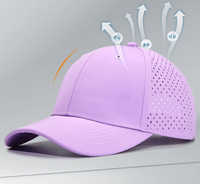 Gorra Deportiva Personalizada al por Mayor, Cortada con Láser, Perforada, con Logotipo de Marca, Bordado 3D, Impresa, Transpirable, para Correr