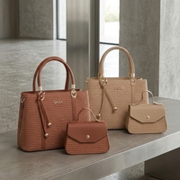 Sacs à main fourre-tout QAZA pour femmes 2026, nouvelle collection tendance en cuir PU à motif tressé, sacs 2-en-1, fournisseur en gros professionnel