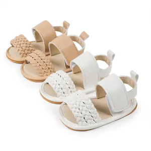 Chinelo de bebê em PU superior Sandálias e chinelos Eva sola aconchegante para crianças Sapatos de verão para bebês e meninas