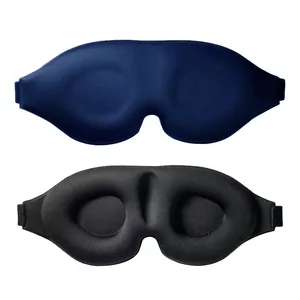 De gros 3d eyemask-Masque de nuit pour hommes et femmes, masque de sommeil à coupe incurvée 3D, couvre-yeux, moulé 240 pièces