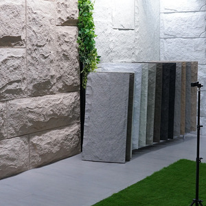 Panneaux muraux 3D légers et modernes Installation facile Revêtement extérieur en pierre de polyuréthane Mur de panneaux en pierre PU à <span class=keywords><strong>peindre</strong></span> - Product Image 1