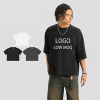 T-shirts Boxy Cropped Oversize Personnalisables avec Logo, T-shirts Streetwear Vierge Coupe Brute, T-shirts Homme en Coton Lourd 280 GSM